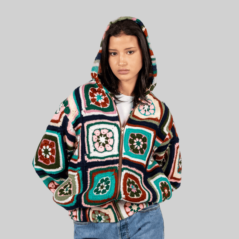 Crochet Bomber Hoodie - RES IPSA