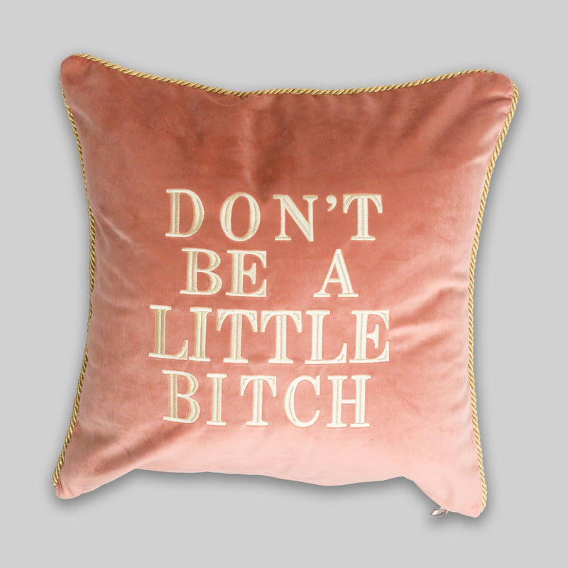 Don't Be A Little Bitch Velvet Pillow Cover - RES IPSA