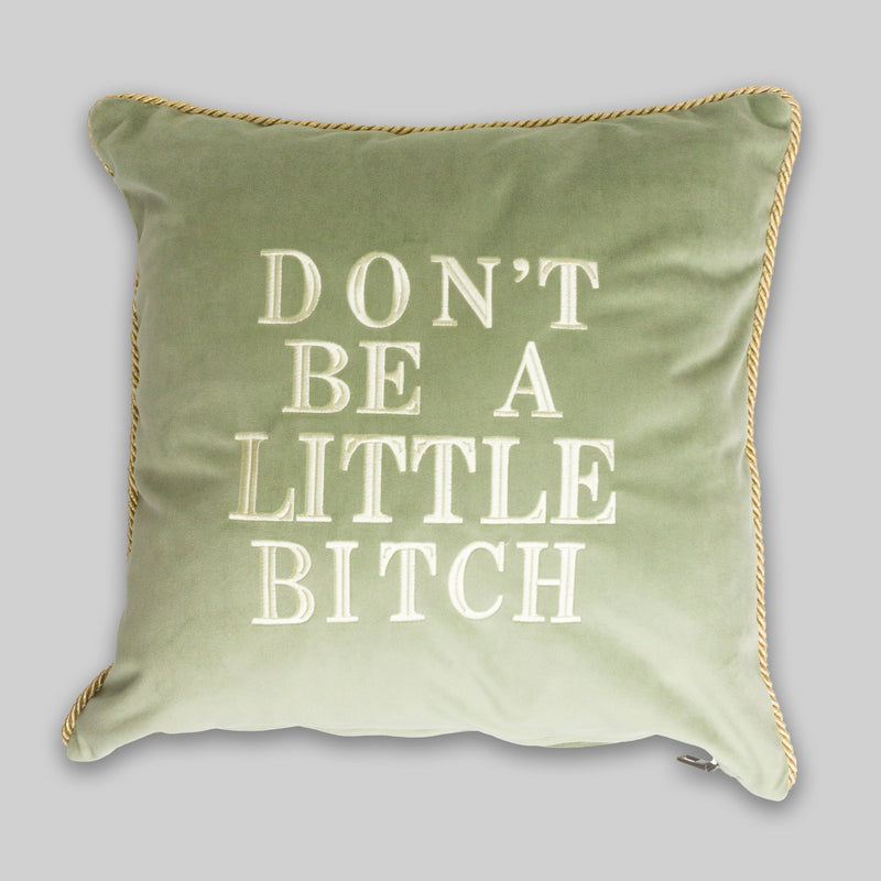 Don't Be A Little Bitch Velvet Pillow Cover - RES IPSA