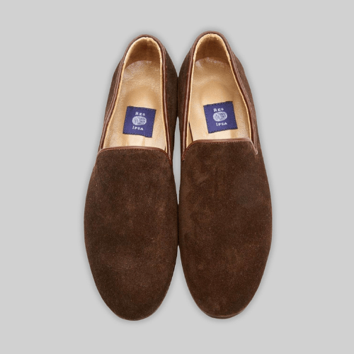 Espresso Suede Loafers - RES IPSA