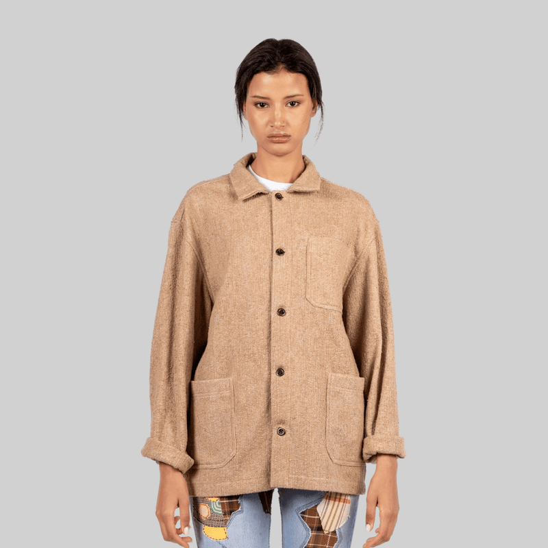 Handwoven Beige Workshirt - RES IPSA