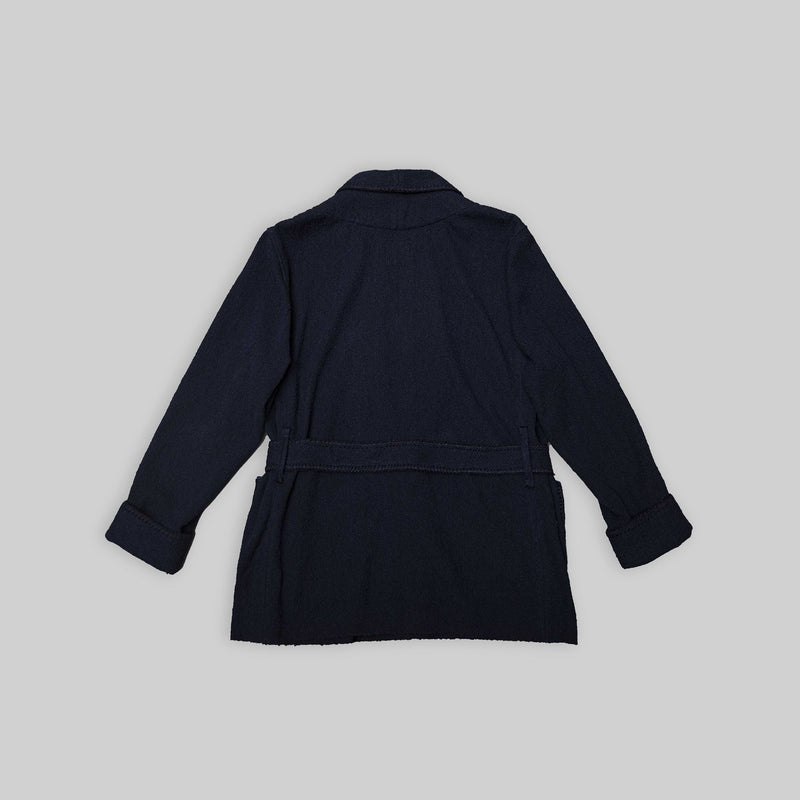 Handwoven Navy Wrap Jacket - RES IPSA