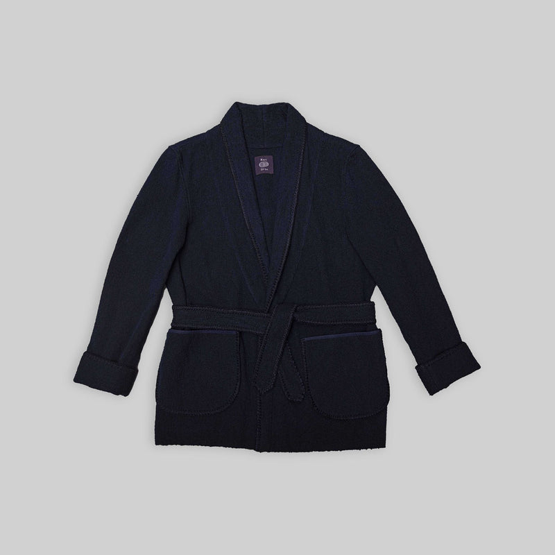 Handwoven Navy Wrap Jacket - RES IPSA