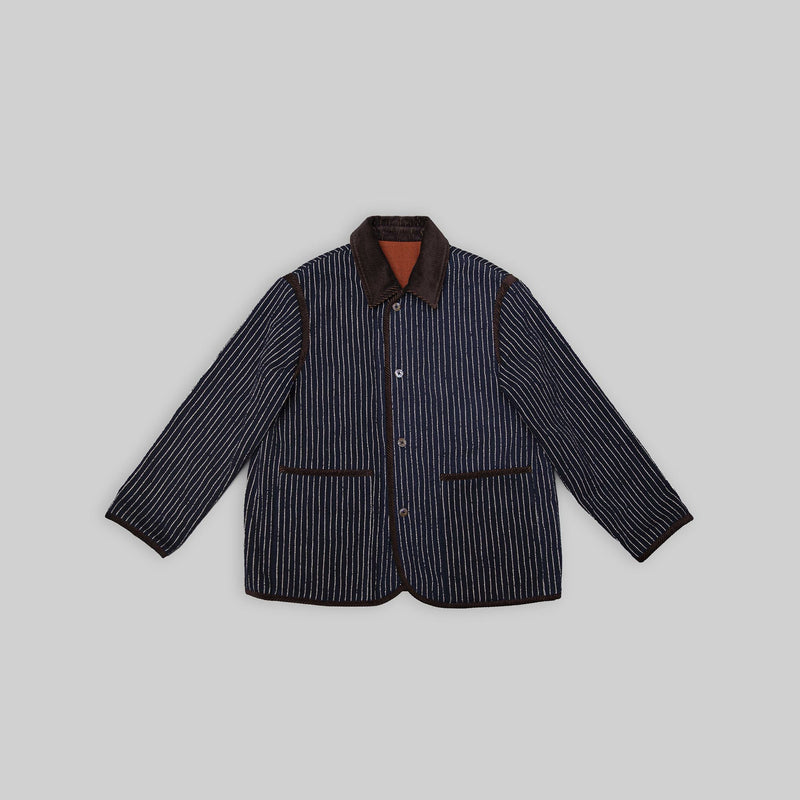 Handwoven Reversible Jacket with Corduroy Trim - RES IPSA