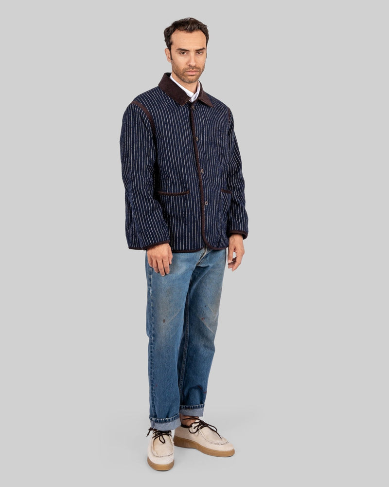 Handwoven Reversible Jacket with Corduroy Trim - RES IPSA