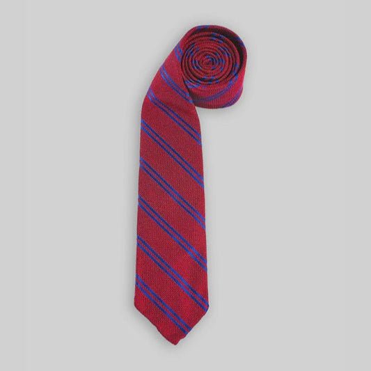 RED GRENADINE WITH BLUE DOUBLE STRIPES - RES IPSA