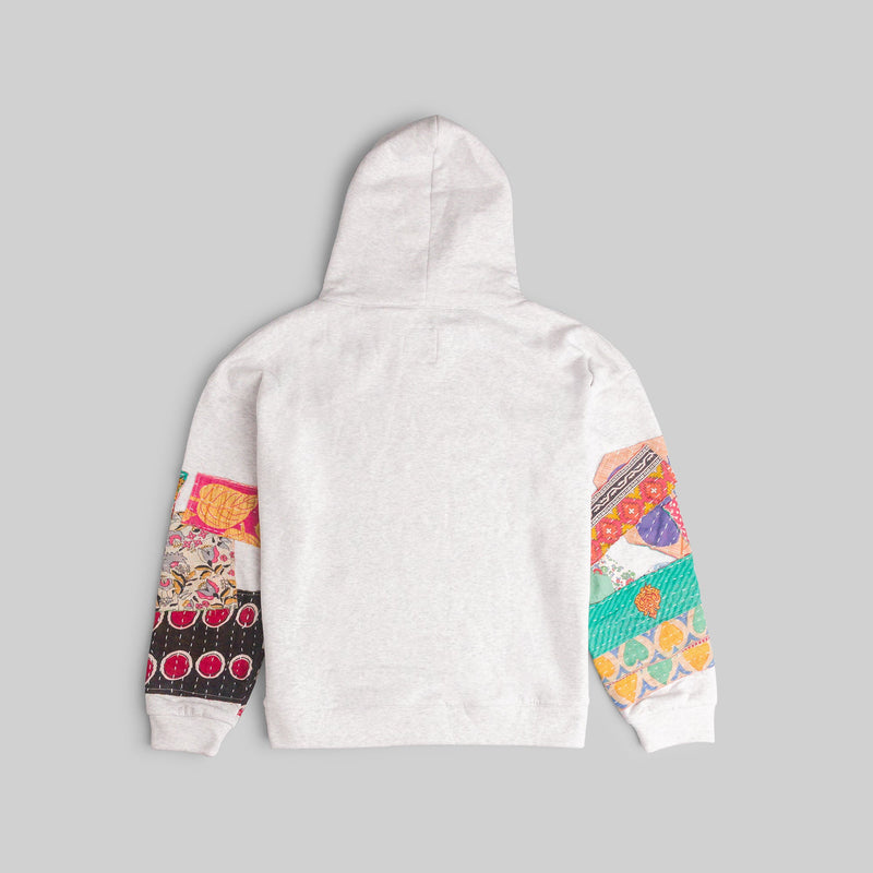 White Patchwork Hoodie - RES IPSA