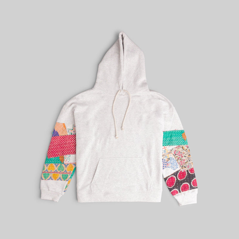 White Patchwork Hoodie - RES IPSA