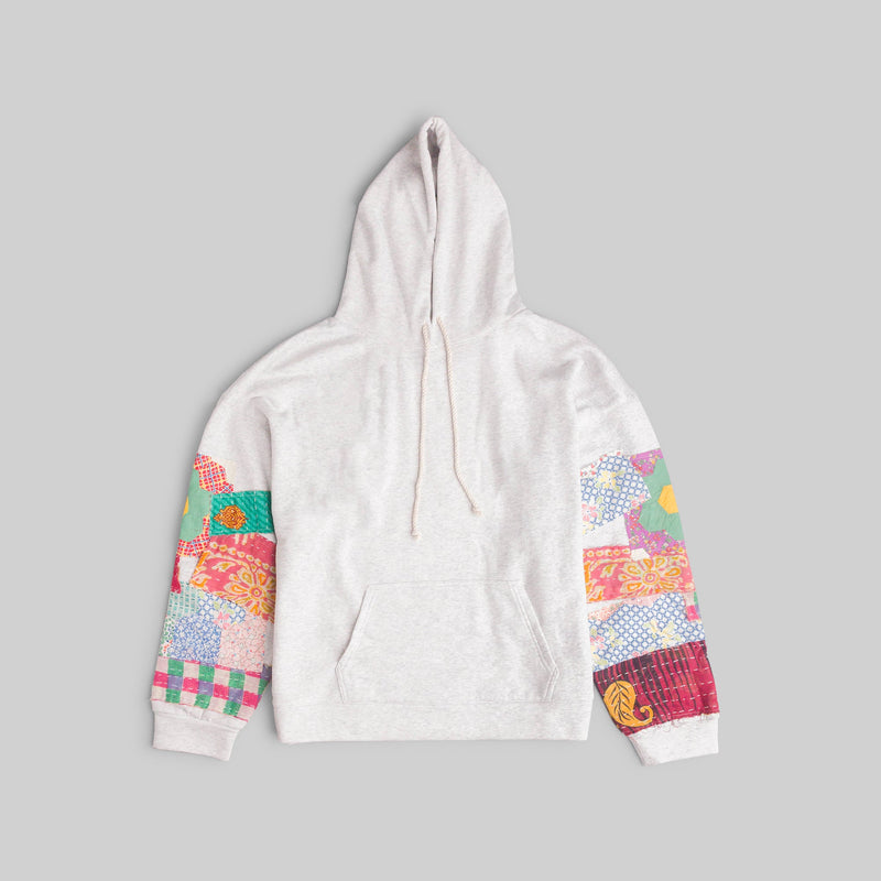 White Patchwork Hoodie - RES IPSA