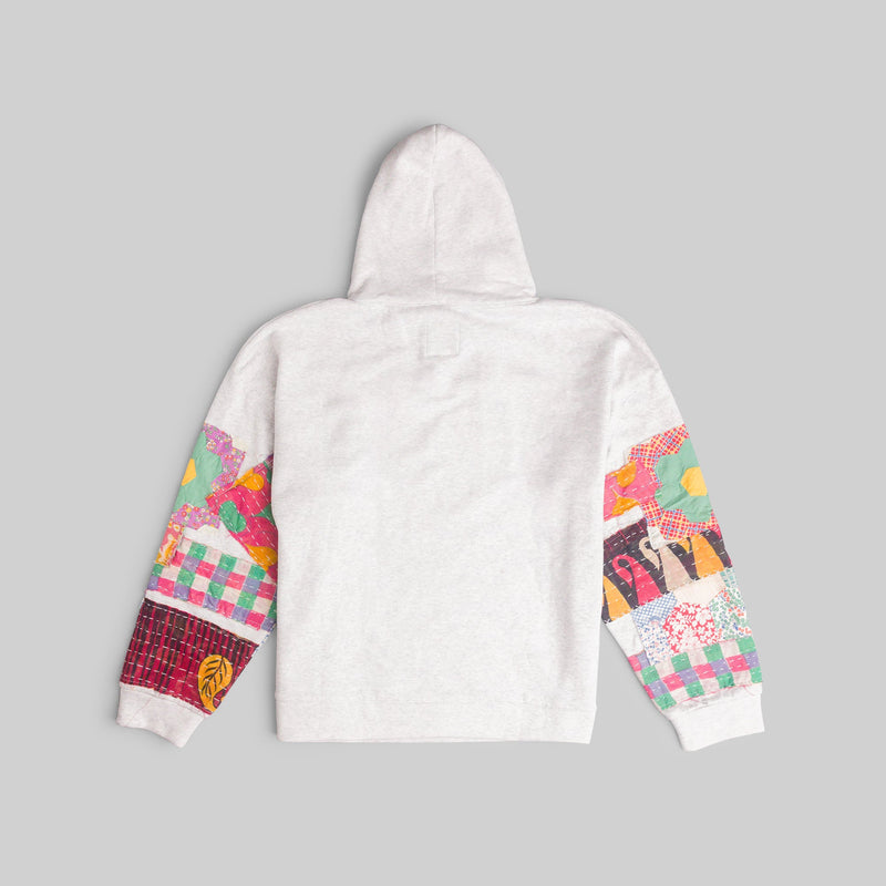 White Patchwork Hoodie - RES IPSA